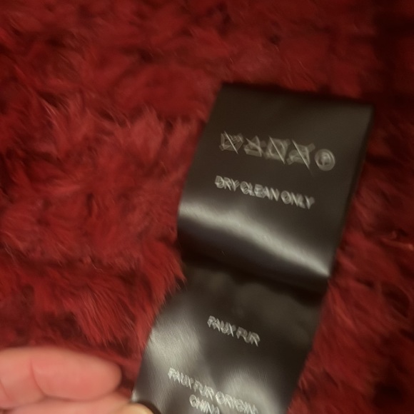 Faux Fur Wine Color Vest by Love Token XS - Picture 4 of 6